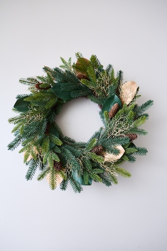 [0632829929394] CORONA PINO 66CM GOLDEN